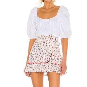 Lovers + Friends Alicia Cherry Wrap Skirt